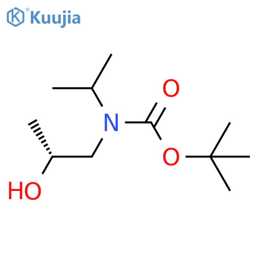 tert-butyl N-(2R)-2-hydroxypropyl-N-(propan-2-yl)carbamate structure