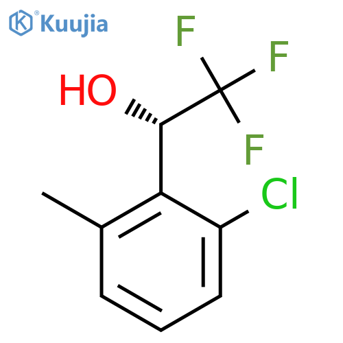 (1S)-1-(2-chloro-6-methylphenyl)-2,2,2-trifluoroethan-1-ol structure