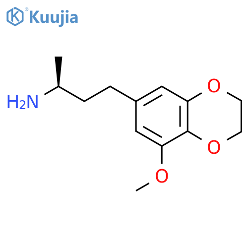 (2S)-4-(8-methoxy-2,3-dihydro-1,4-benzodioxin-6-yl)butan-2-amine structure