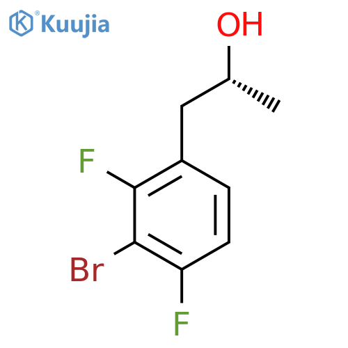 (2R)-1-(3-bromo-2,4-difluorophenyl)propan-2-ol structure