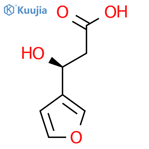 (3S)-3-(furan-3-yl)-3-hydroxypropanoic acid structure