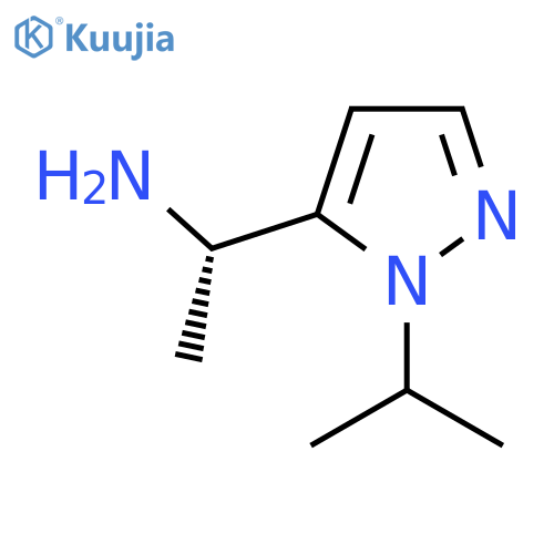 (1S)-1-1-(propan-2-yl)-1H-pyrazol-5-ylethan-1-amine structure