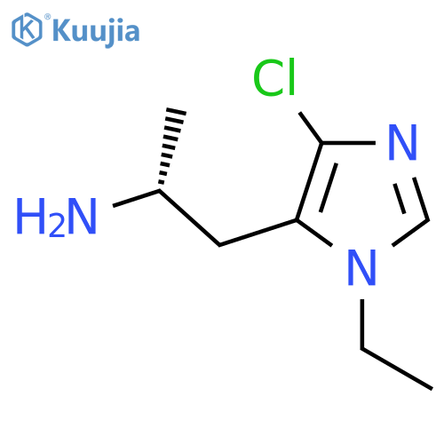 (2R)-1-(4-chloro-1-ethyl-1H-imidazol-5-yl)propan-2-amine structure