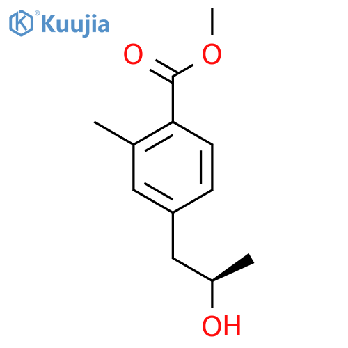 methyl 4-(2R)-2-hydroxypropyl-2-methylbenzoate structure