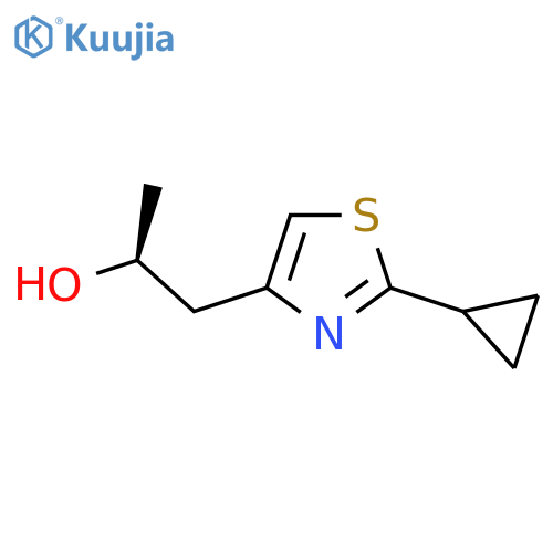 (2S)-1-(2-cyclopropyl-1,3-thiazol-4-yl)propan-2-ol structure