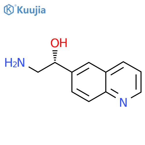(1R)-2-amino-1-(quinolin-6-yl)ethan-1-ol structure