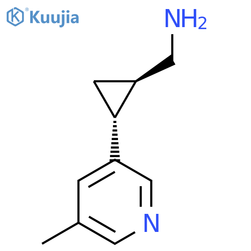rac-(1R,2R)-2-(5-methylpyridin-3-yl)cyclopropylmethanamine structure