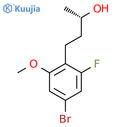 (2S)-4-(4-bromo-2-fluoro-6-methoxyphenyl)butan-2-ol structure