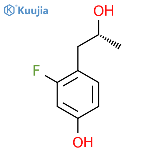 3-fluoro-4-(2R)-2-hydroxypropylphenol structure