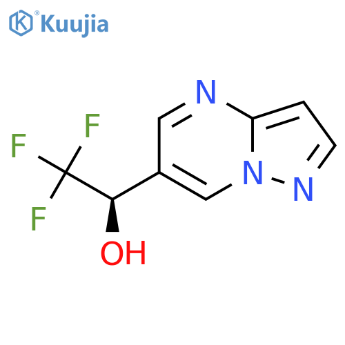 (1R)-2,2,2-trifluoro-1-{pyrazolo1,5-apyrimidin-6-yl}ethan-1-ol structure