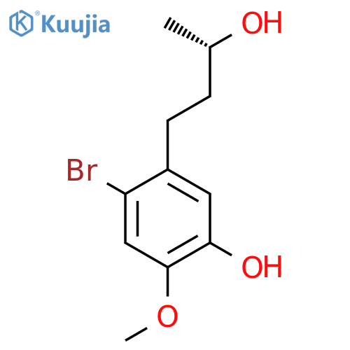 4-bromo-5-(3S)-3-hydroxybutyl-2-methoxyphenol structure