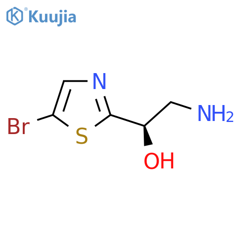 (1R)-2-amino-1-(5-bromo-1,3-thiazol-2-yl)ethan-1-ol structure