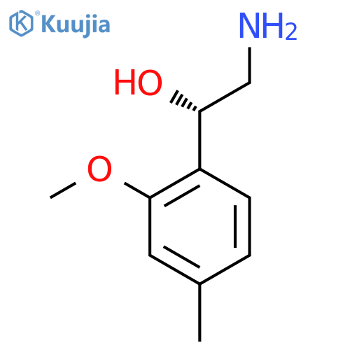 (1S)-2-amino-1-(2-methoxy-4-methylphenyl)ethan-1-ol structure