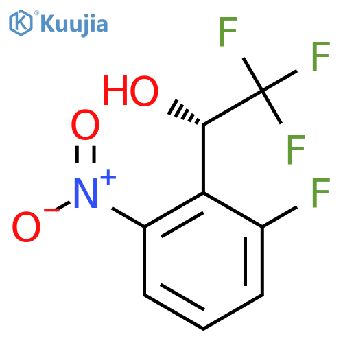 (1S)-2,2,2-trifluoro-1-(2-fluoro-6-nitrophenyl)ethan-1-ol structure