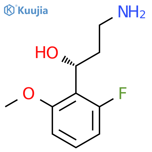 (1R)-3-amino-1-(2-fluoro-6-methoxyphenyl)propan-1-ol structure