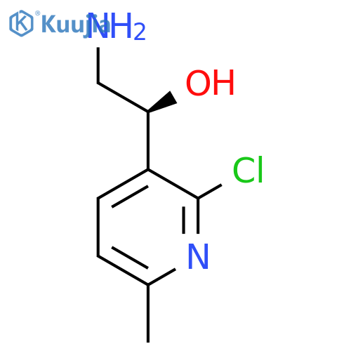 (1S)-2-amino-1-(2-chloro-6-methylpyridin-3-yl)ethan-1-ol structure