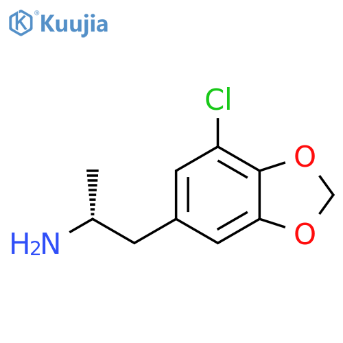 (2R)-1-(7-chloro-1,3-dioxaindan-5-yl)propan-2-amine structure