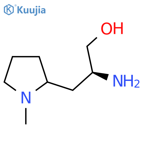 (2S)-2-amino-3-(1-methylpyrrolidin-2-yl)propan-1-ol structure