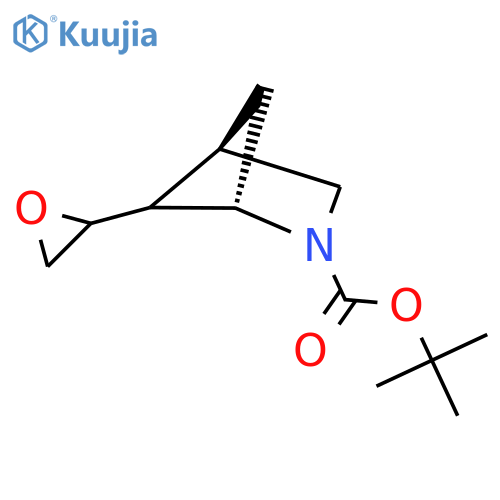 tert-butyl (1S,4R)-5-(2R)-oxiran-2-yl-2-azabicyclo2.1.1hexane-2-carboxylate structure