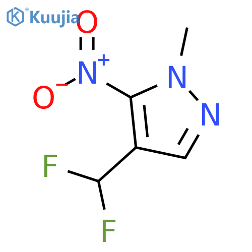 1H-Pyrazole, 4-(difluoromethyl)-1-methyl-5-nitro- structure