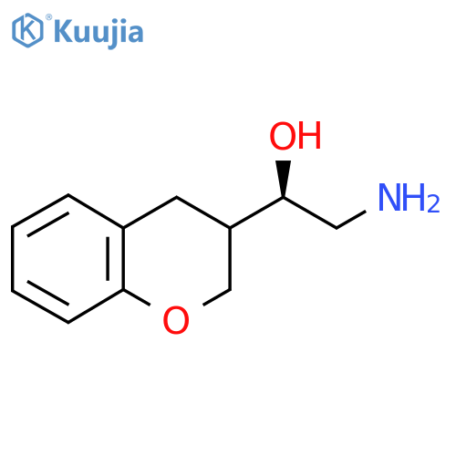 (1R)-2-amino-1-(3,4-dihydro-2H-1-benzopyran-3-yl)ethan-1-ol structure