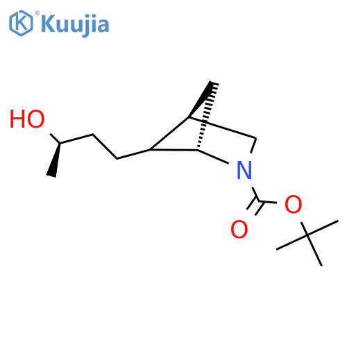 tert-butyl (1S,4R)-5-(3R)-3-hydroxybutyl-2-azabicyclo2.1.1hexane-2-carboxylate structure