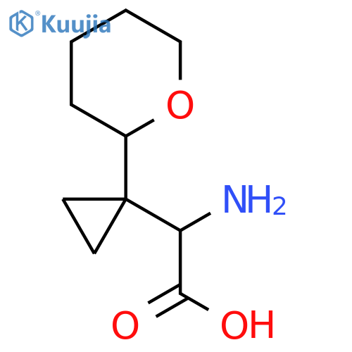 2-amino-2-1-(oxan-2-yl)cyclopropylacetic acid structure