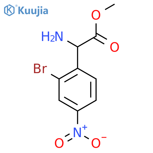 methyl 2-amino-2-(2-bromo-4-nitrophenyl)acetate structure