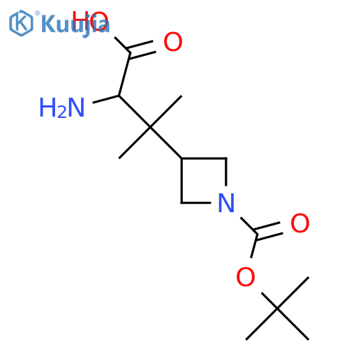 2-amino-3-{1-(tert-butoxy)carbonylazetidin-3-yl}-3-methylbutanoic acid structure