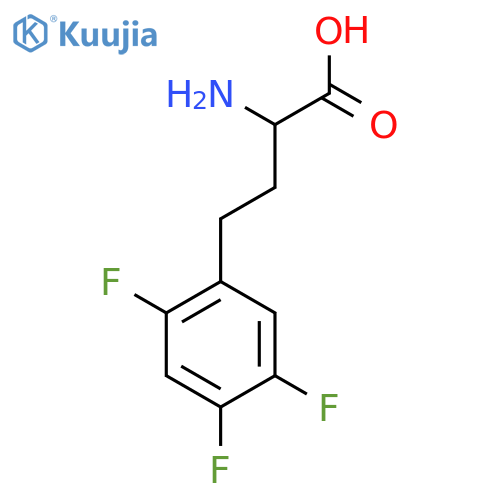 2-amino-4-(2,4,5-trifluorophenyl)butanoic acid structure
