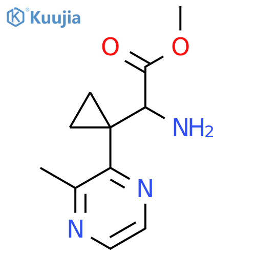 methyl 2-amino-2-1-(3-methylpyrazin-2-yl)cyclopropylacetate structure