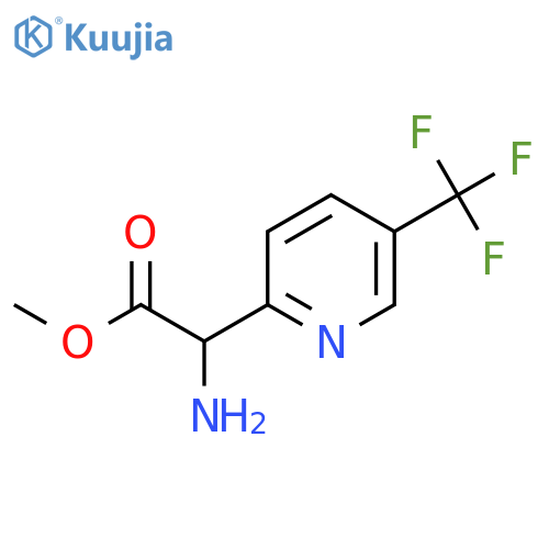 methyl 2-amino-2-5-(trifluoromethyl)pyridin-2-ylacetate structure