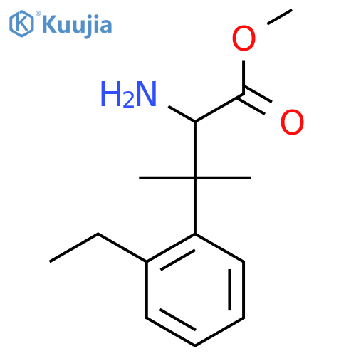methyl 2-amino-3-(2-ethylphenyl)-3-methylbutanoate structure
