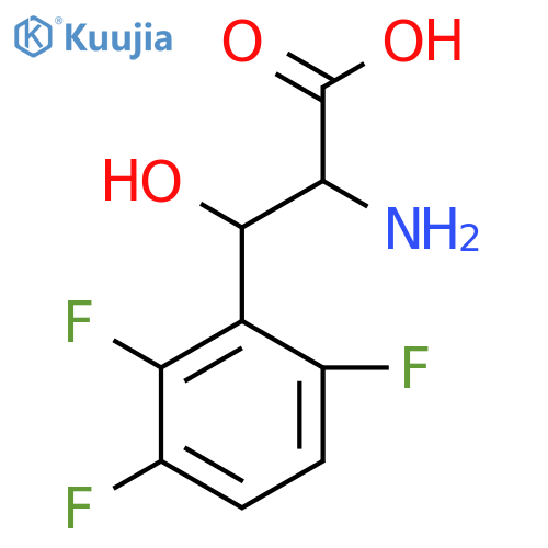 2-amino-3-hydroxy-3-(2,3,6-trifluorophenyl)propanoic acid structure