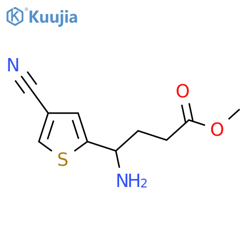 methyl 4-amino-4-(4-cyanothiophen-2-yl)butanoate structure