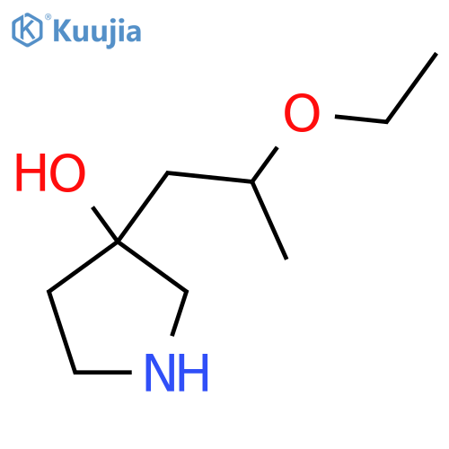 3-(2-ethoxypropyl)pyrrolidin-3-ol structure