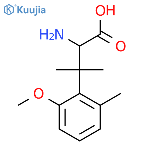 2-amino-3-(2-methoxy-6-methylphenyl)-3-methylbutanoic acid structure