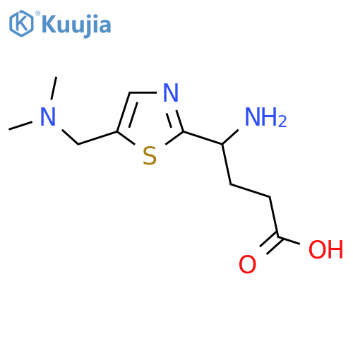 4-Amino-4-{5-[(dimethylamino)methyl]-1,3-thiazol-2-yl}butanoic acid structure