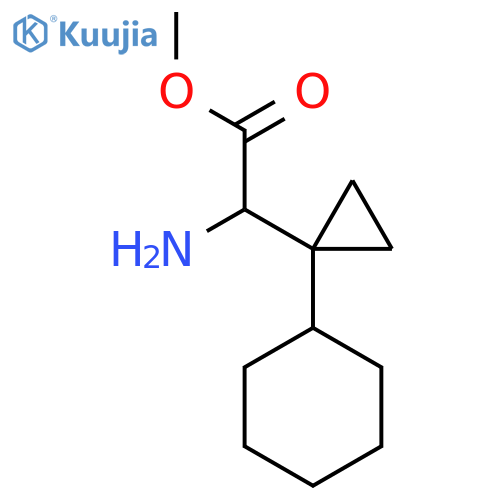 methyl 2-amino-2-(1-cyclohexylcyclopropyl)acetate structure