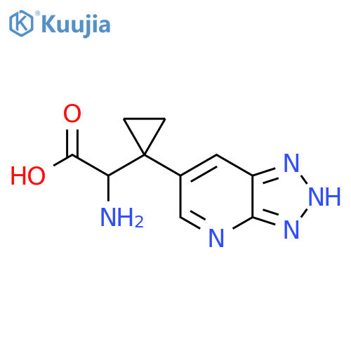 2-amino-2-(1-{3H-1,2,3triazolo4,5-bpyridin-6-yl}cyclopropyl)acetic acid structure