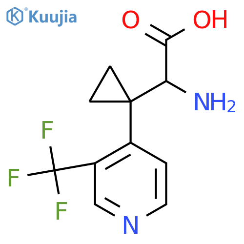 2-amino-2-{1-3-(trifluoromethyl)pyridin-4-ylcyclopropyl}acetic acid structure