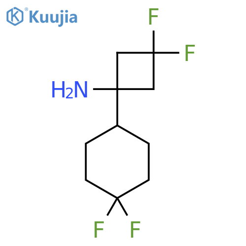1-(4,4-Difluorocyclohexyl)-3,3-difluorocyclobutan-1-amine structure