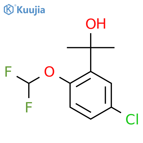 2-5-chloro-2-(difluoromethoxy)phenylpropan-2-ol structure