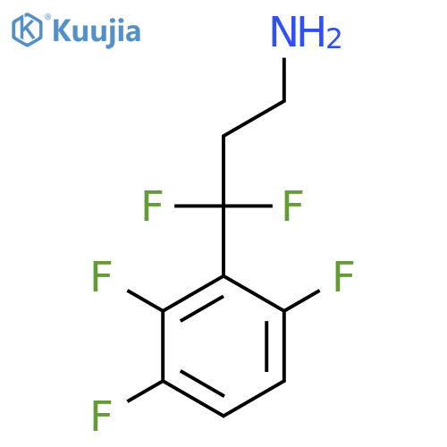 3,3-Difluoro-3-(2,3,6-trifluorophenyl)propan-1-amine structure
