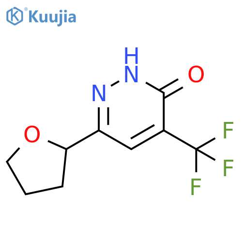 6-(oxolan-2-yl)-4-(trifluoromethyl)-2,3-dihydropyridazin-3-one structure