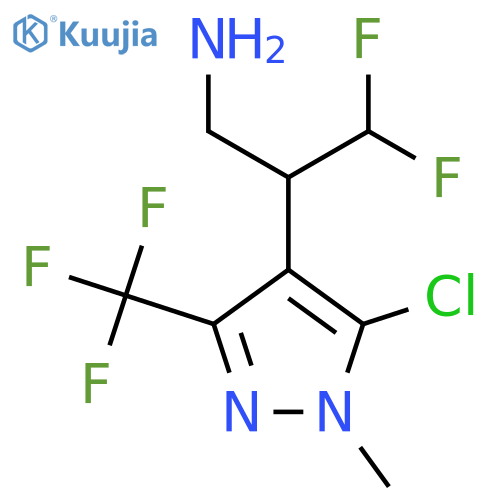 2-5-chloro-1-methyl-3-(trifluoromethyl)-1H-pyrazol-4-yl-3,3-difluoropropan-1-amine structure