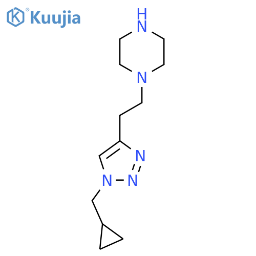 1-{2-1-(cyclopropylmethyl)-1H-1,2,3-triazol-4-ylethyl}piperazine structure
