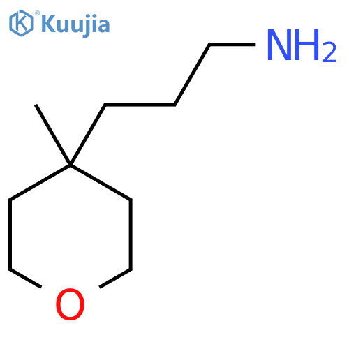 3-(4-methyloxan-4-yl)propan-1-amine structure
