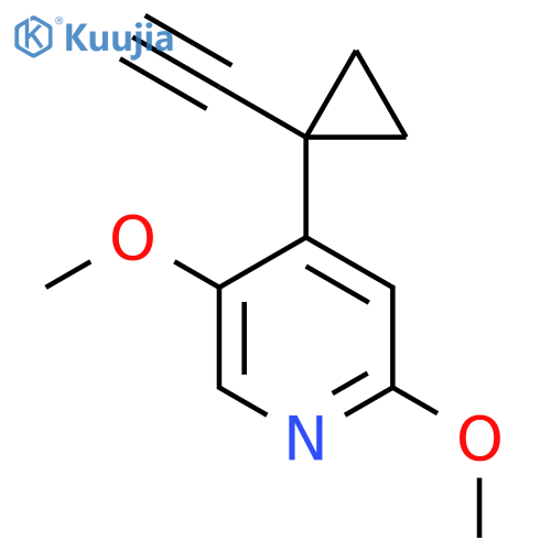4-(1-ethynylcyclopropyl)-2,5-dimethoxypyridine structure