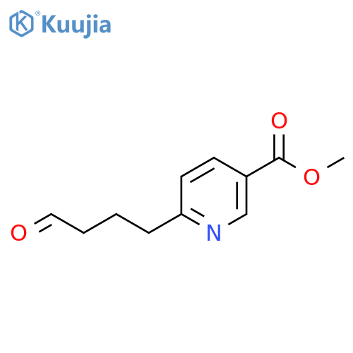 methyl 6-(4-oxobutyl)pyridine-3-carboxylate structure